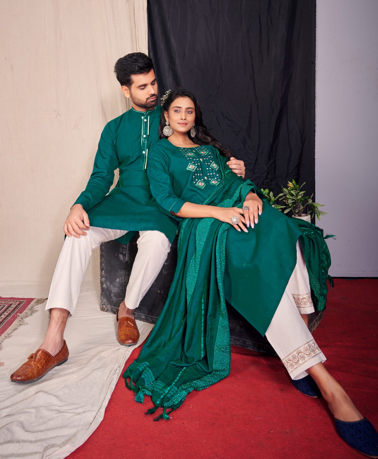Royal Couple 9 New Stylish Party Wear Designer Couple Kurta Collection